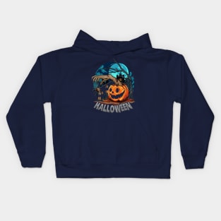 Helloween pumpkin Kids Hoodie